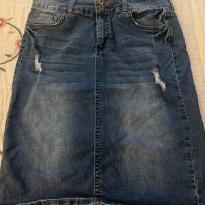 Tatianna Trendy Blue Denim Skirt